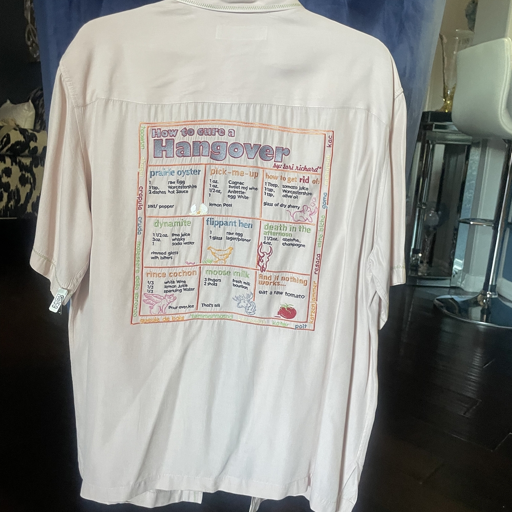 Tori Richard Light Pink Hangover Graphic Tee
